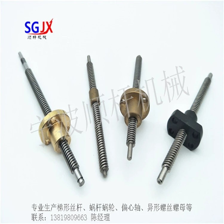 生產（chǎn）廠家不鏽鋼微型梯形絲（sī）杆T51頭2頭5頭7頭 多頭T形螺紋螺（luó）母