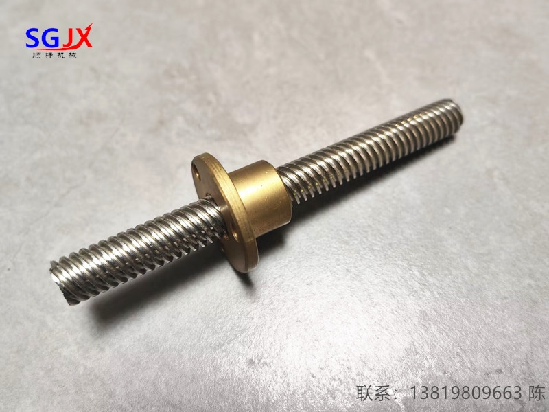 T10105頭 直徑10 10螺距2毫米 導程10毫米頭數5 梯形（xíng）絲杆